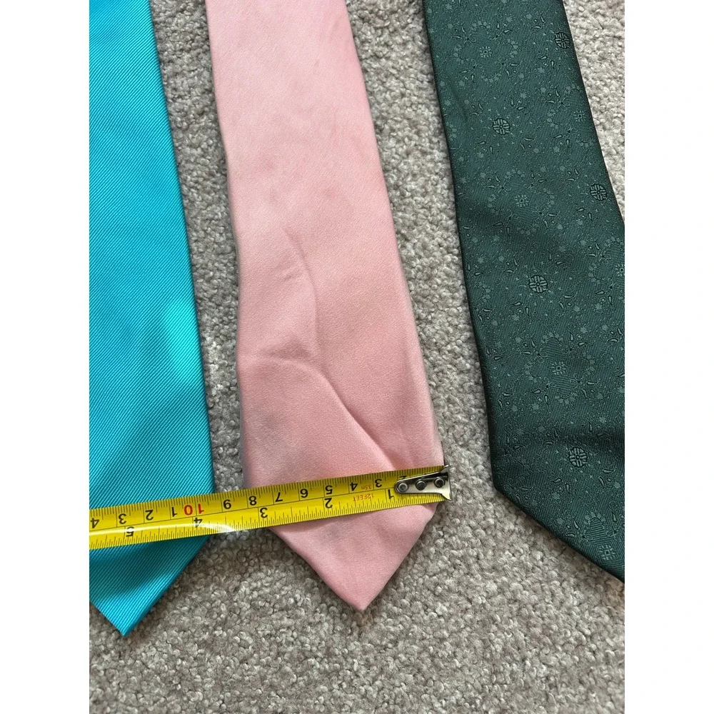 Formal Wear Necktie 4Bundle Mens OS Multicolored Good Silk Paisley Floral Ribbed